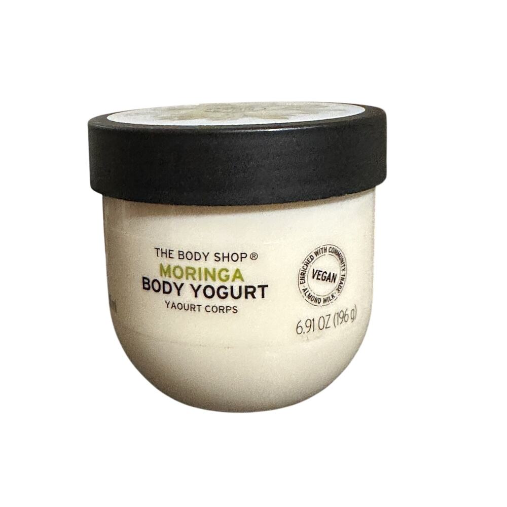 The Body Shop Moringa Body Yogurt, Vegan, 48H Moisturizing, 6.91 OZ (200 ml)